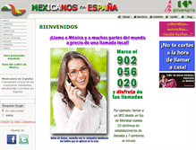 Tablet Screenshot of mexicanosenespana.com